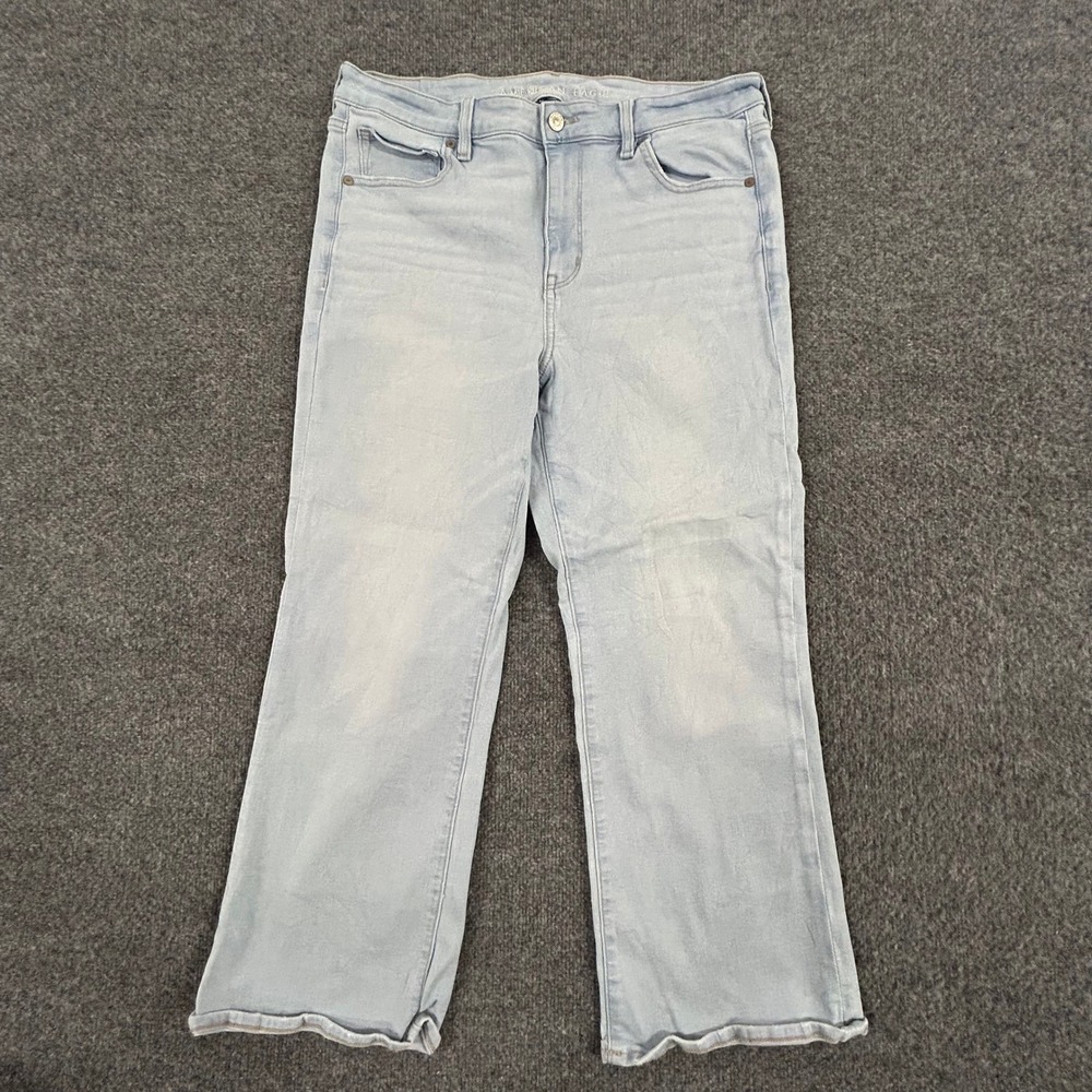 American Eagle Jeans Womens Size 14 Light Wash Next Level Stretch Regular Fit